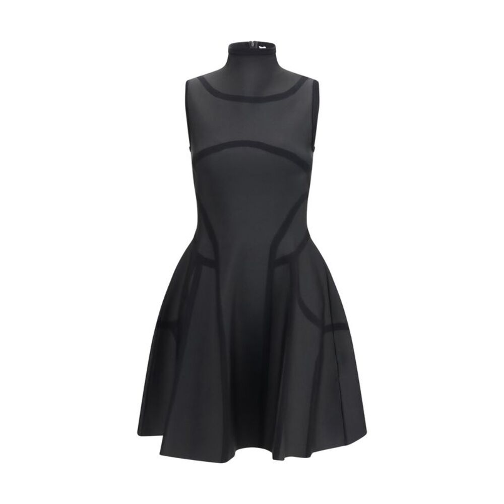 Alexander Mcqueen Women Anatomy-Line Mini Dress
